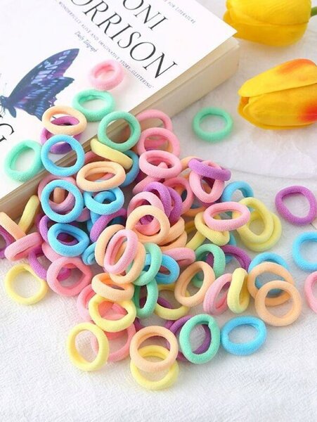 Élastiques cheveux colorés