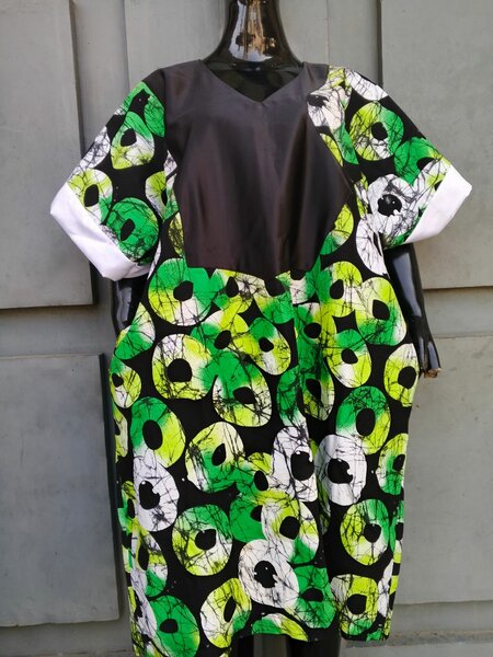 Boubou africaine colorée