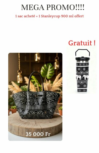 Sac ethnique motif bogolan