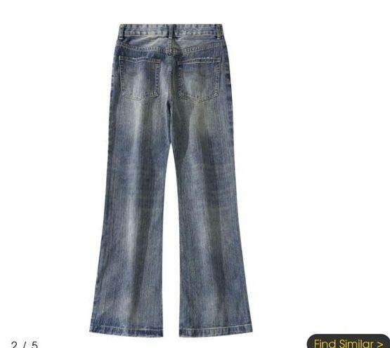 Jean évasé délavé vintage