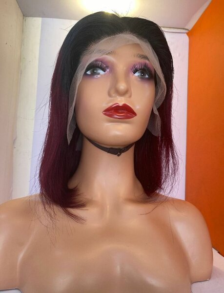 Two tone straight hair