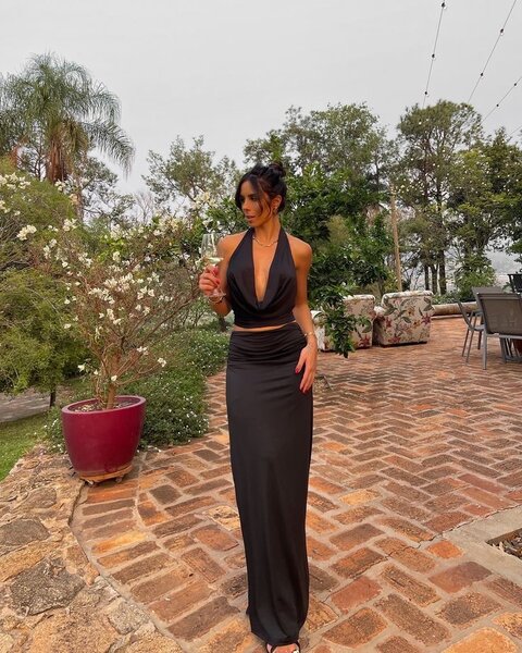 Robe d’été élégante noire