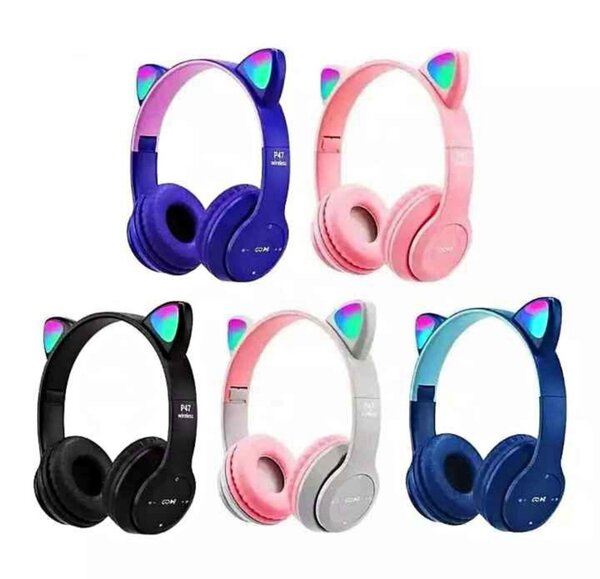 Casque Bluetooth oreilles chat