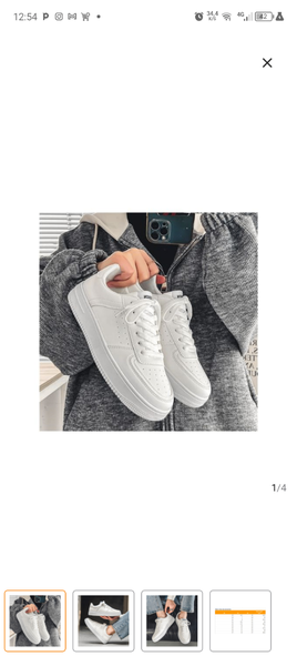 Baskets blanches unisexes élégantes