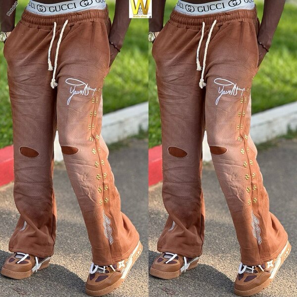 Pantalon en cuir style urbain