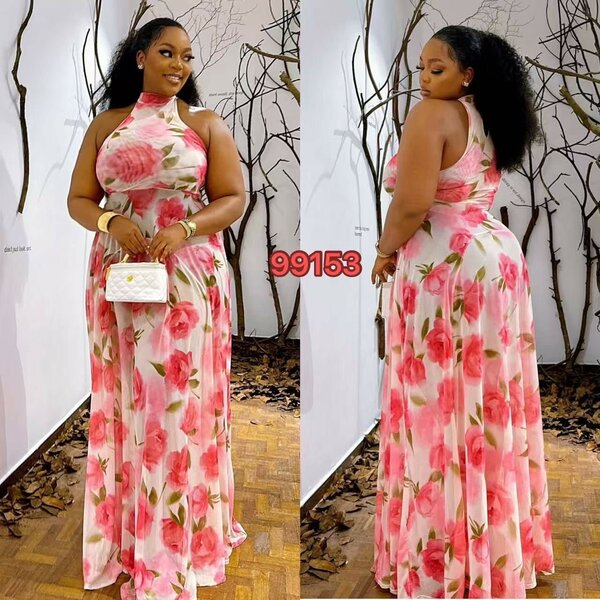 Robe longue à fleurs élégante