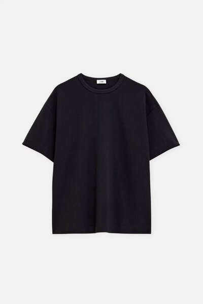 T-shirt noir basique unisexe