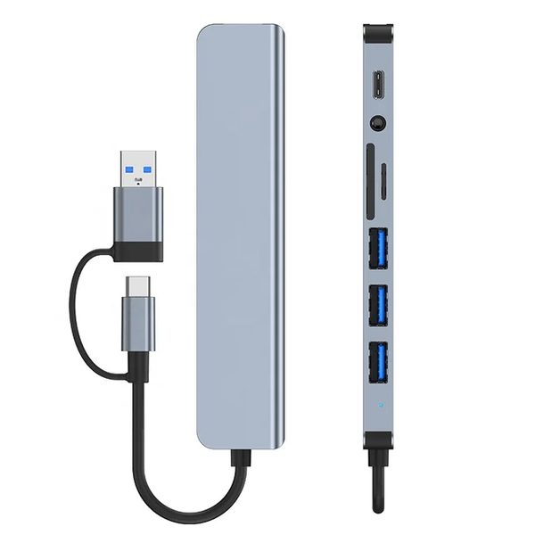 Multi port Hub USB-C gris