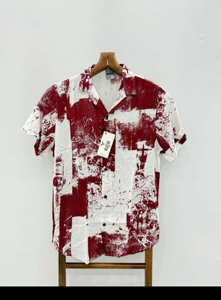 Chemise à motif décontractée