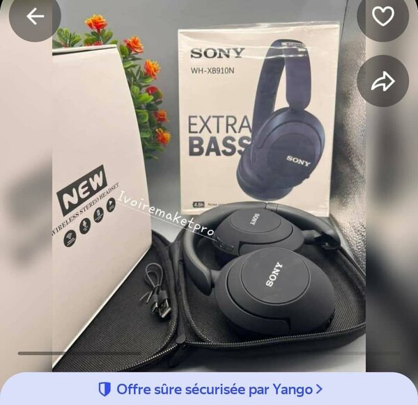 Casque sans fil Sony Extra Bass