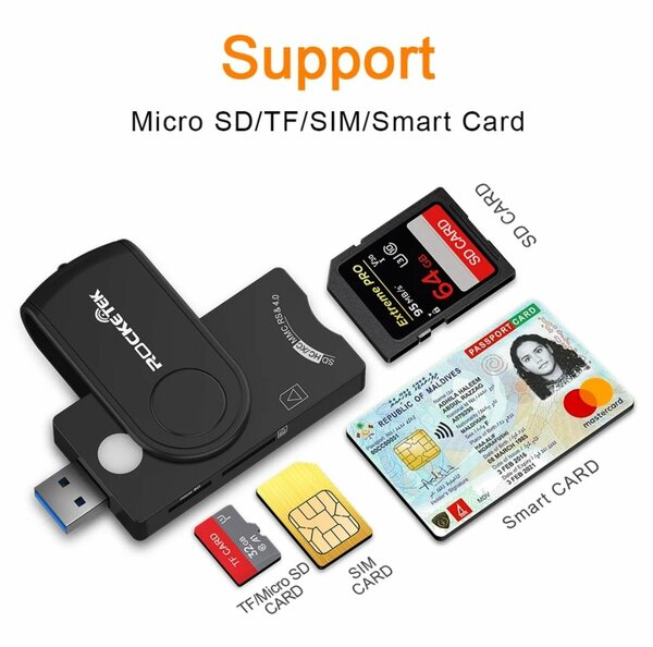 Sim card reader 5in1