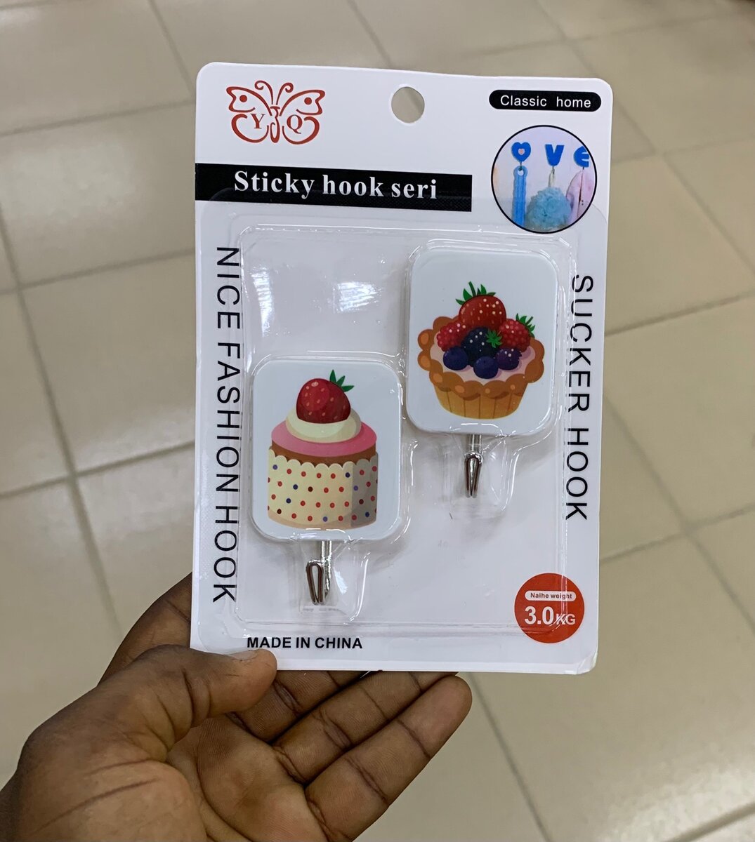 Emoji adhesive hangers