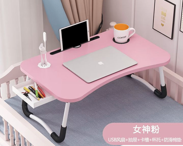 Affordable bed and laptop table