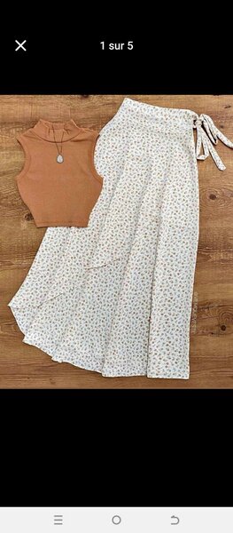 Ensemble jupe et haut chic