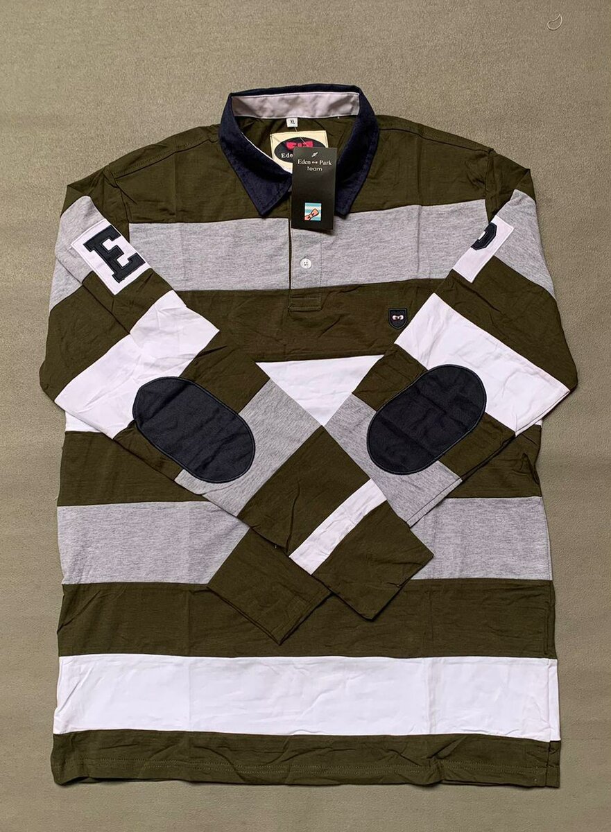 Polo rayé rugby homme