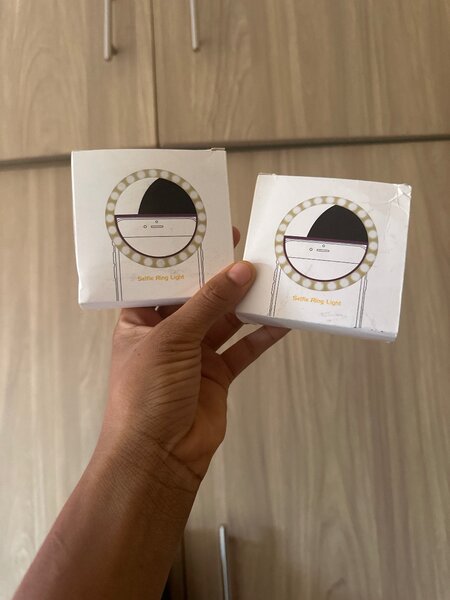 Portable selfie ringlight