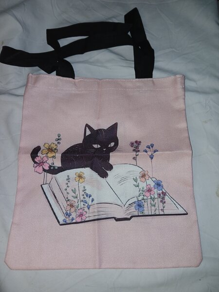 Sac en toile chat mignon