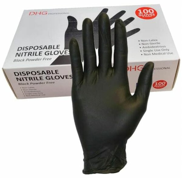 Black Nitrile Gloves