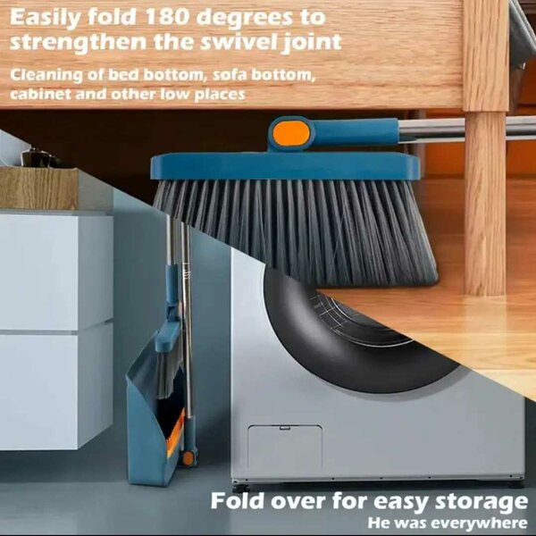 Foldable Dustpan & Broom