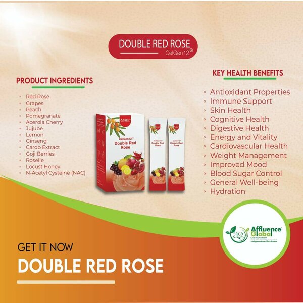 Double red rose 23
