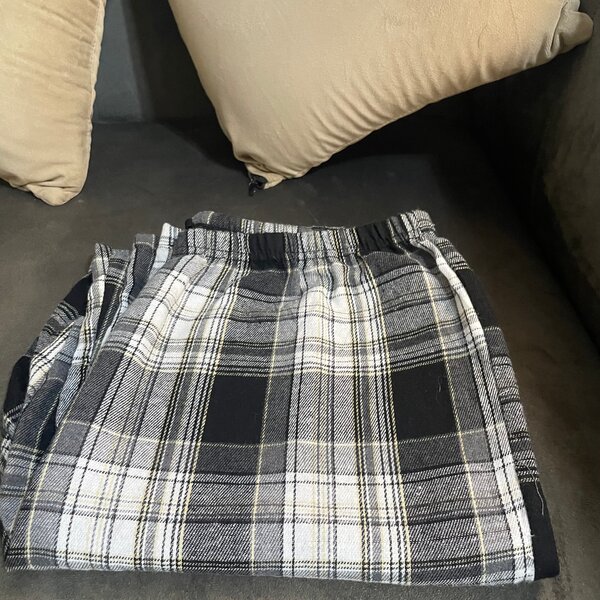 Pyjamas en flanelle à carreaux