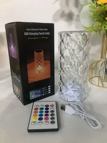 Lampe de Table Cristal LED