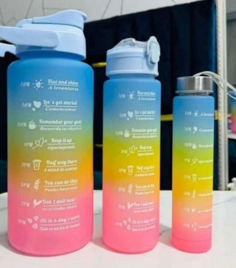 Bouteille d'eau dégradé 1L