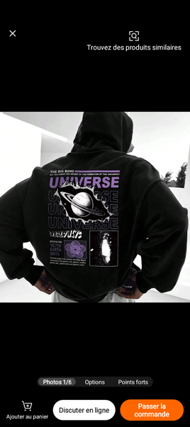 Sweat à Capuche Spatial