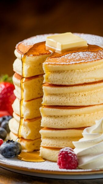 5 pancakes aux fruits