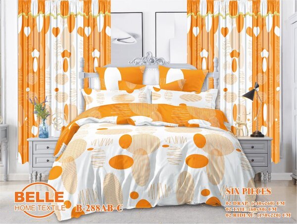 Parure de Lit 6 Pièces Belle