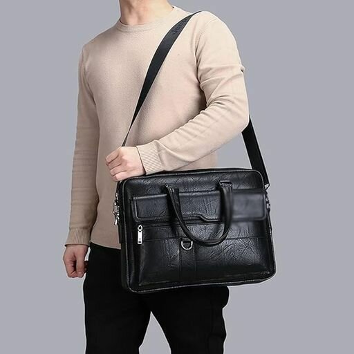 Executive Leather Business Briefcase