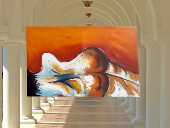 Tableau Abstrait Paysage