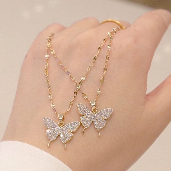 Butterfly Pendant Necklace
