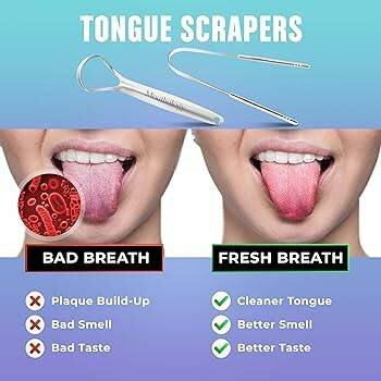 3in1 stainless tongue scraper