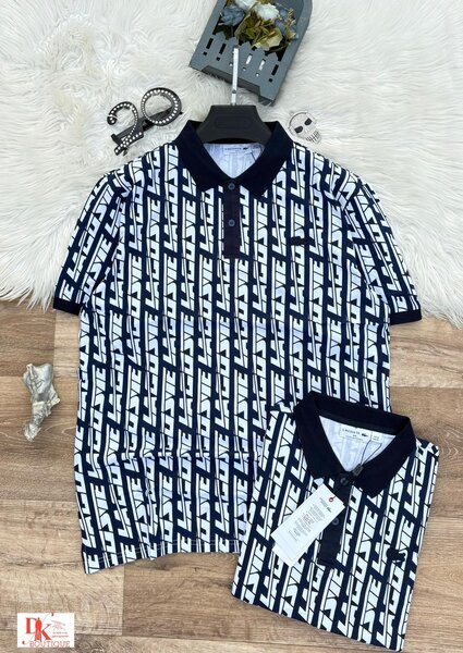 Polo tendance homme à motif