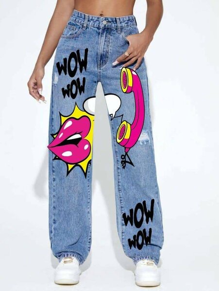 Jeans Amusants customisé