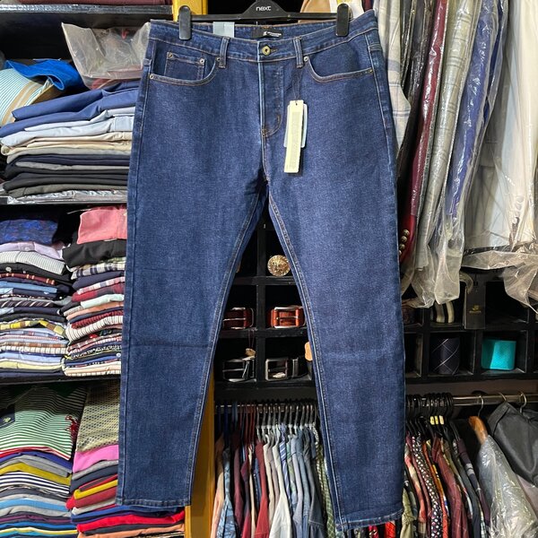 Mens Denim Plain Blue Jeans instock
