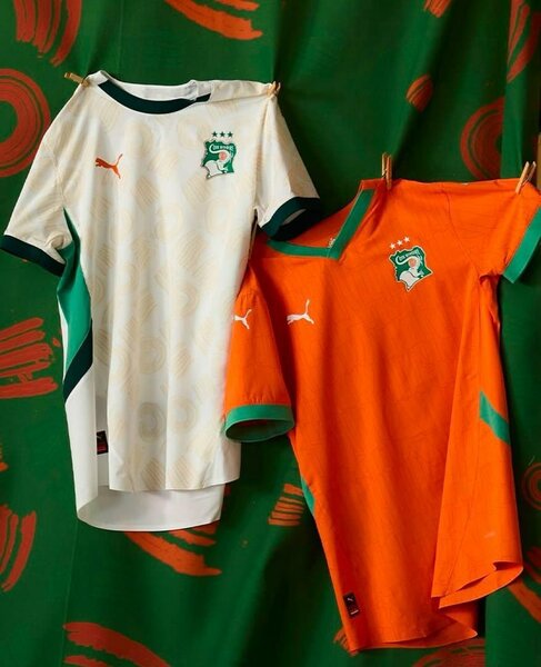 Maillots de Football Côte d'Ivoire