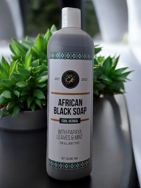 Cool Herbal African Black Soap Bath Gel 1.2 Ltrs
