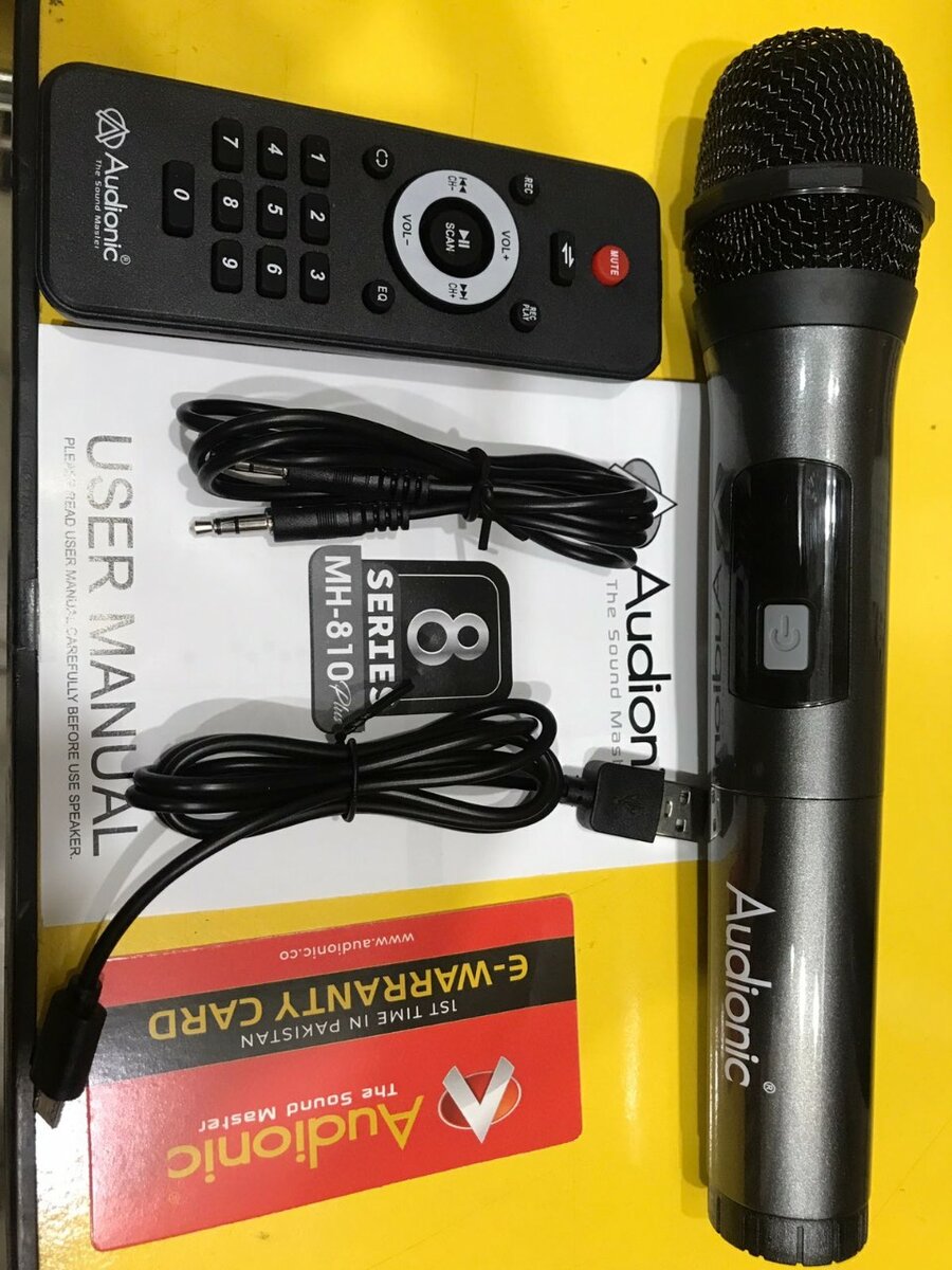 Audionic MH810 speaker/ Bluetooth with wireless mic speaker