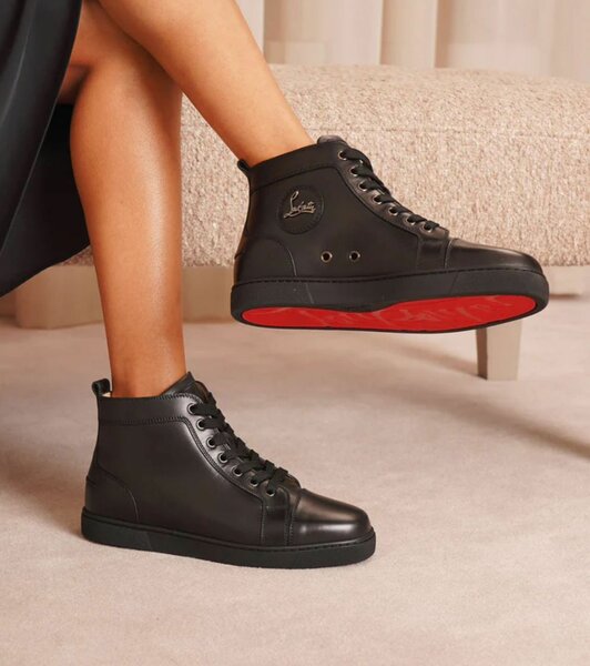 Baskets Montantes Noires Luxe