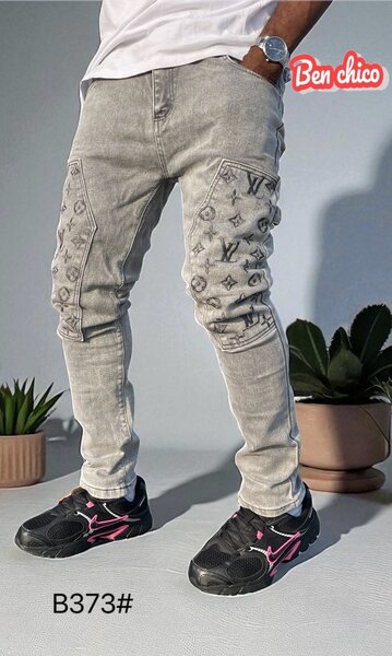 Jeans slim homme gris tendance