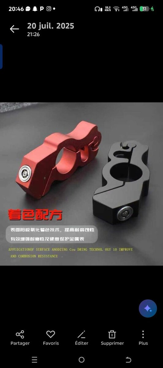 Antivol Accélérateur Moto