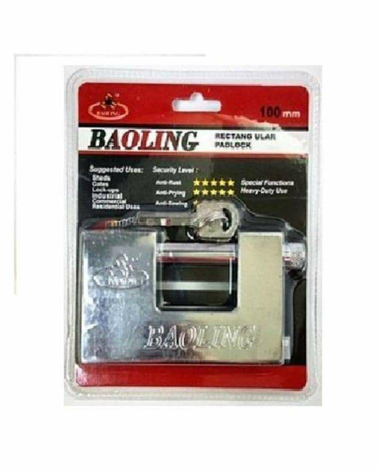 Lot De 2 Cadenas Acier Inoxydable De Haute Sécurité - 100 mm