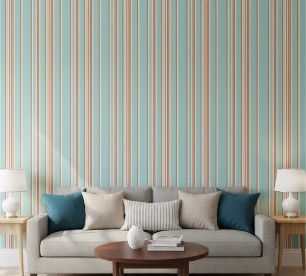 Papier Peint Rayé Moderne
