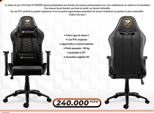 Chaise de game COUGAR Outrider