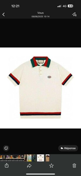 Polo blanc Gucci élégant