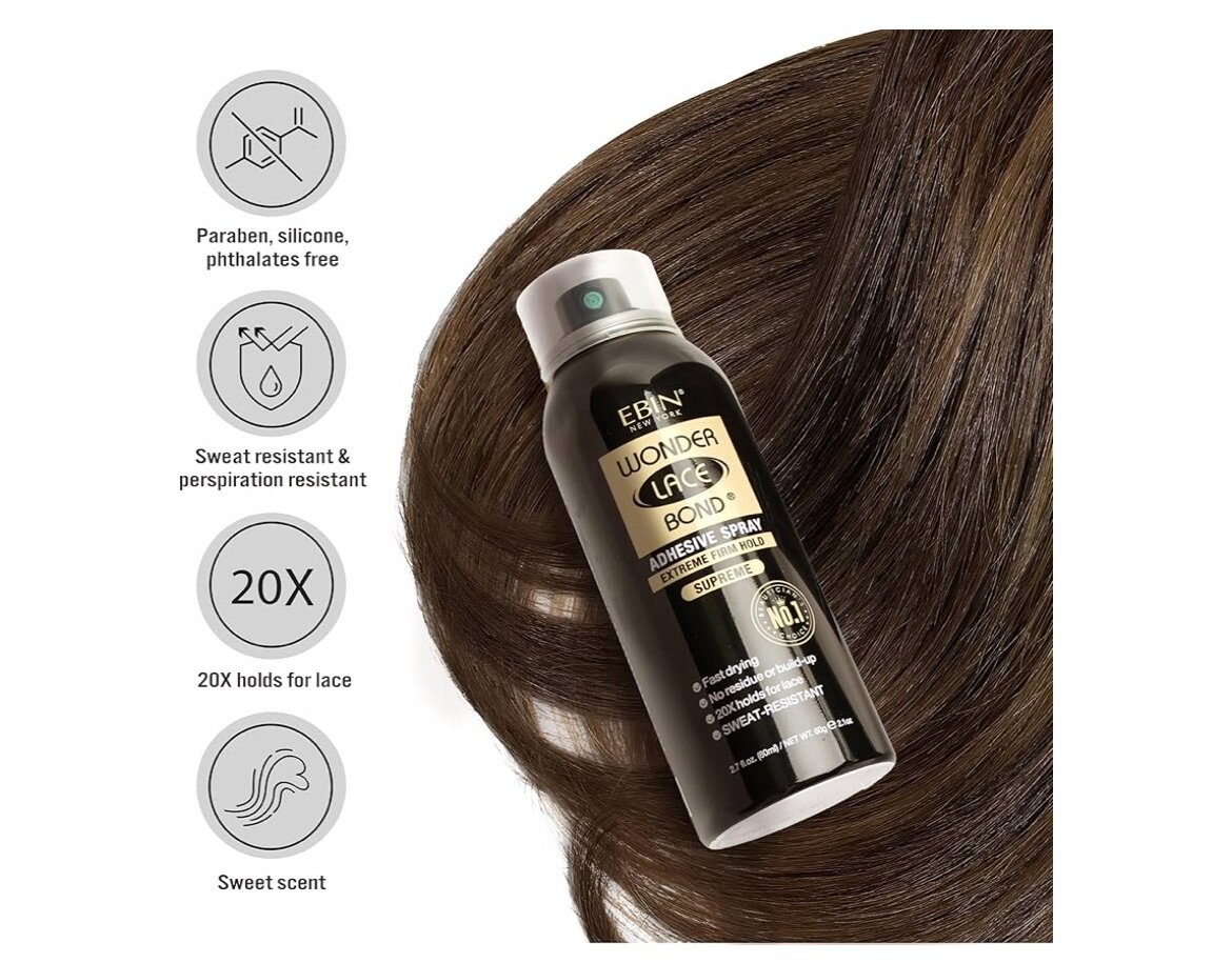 Frontal lace melting spray