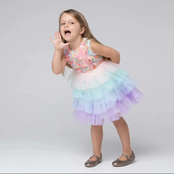 Dress with bouffant skirt