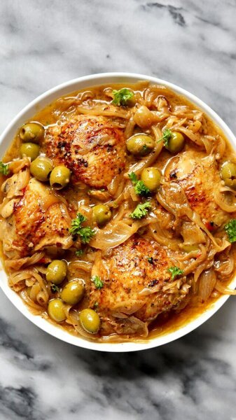 Poulet aux olives parfumé